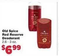 Family Fare Old Spice Red Reserve Deodorant offer