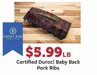 Fareway Certified Duroc! Baby Back Pork Ribs offer