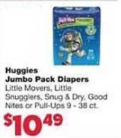 Family Fare Huggies Jumbo Pack Diapers offer