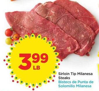 Food 4 Less Sirloin Tip Milanesa Steaks offer