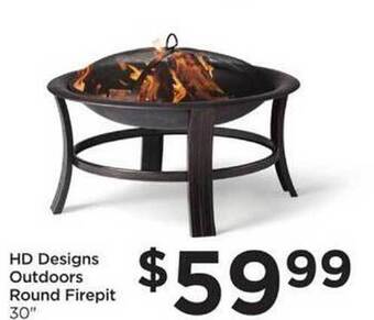 Food 4 Less Hd Designs Outdoors Round Firepit offer