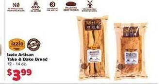 Family Fare Izzio Artisan Take & Bake Bread offer