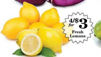 Harvest Foods Fresh Lemons offer
