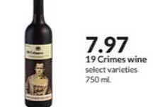 Hy-Vee 19 Crimes Wine offer
