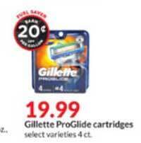 Hy-Vee Gillette ProGlide Cartridges offer