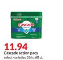 Hy-Vee Cascade Action Pacs offer