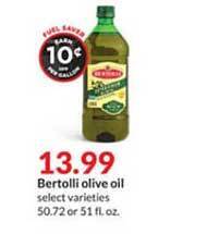 Hy-Vee Bertolli Olive Oil offer