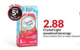 Hy-Vee Crystal Light Powdered Beverage offer