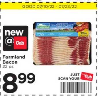 Cub Foods Farmland Bacon offer