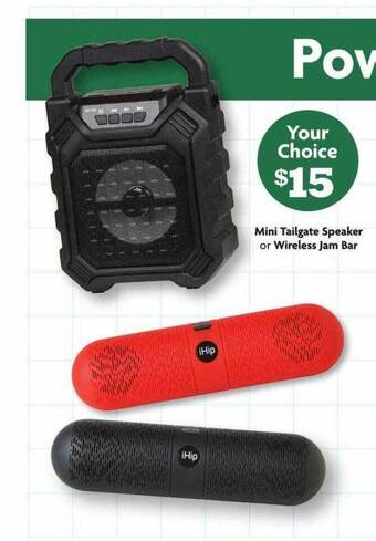 Family Dollar Mini Tailgate Speaker Or Wireless Jam Bar offer