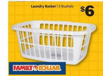 Family Dollar Laundry Basket offer