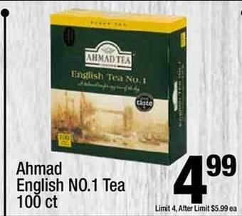 Super King Markets Ahmad English No. 1 Tea 100 Ct offer