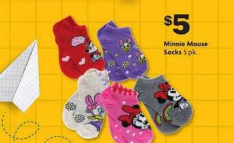Family Dollar Minnie Mouse Socks offer