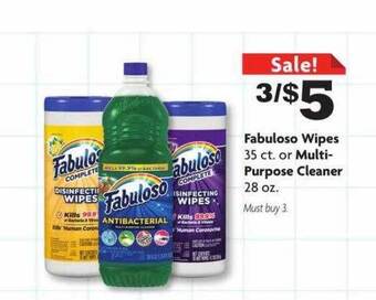 Family Dollar Fabuloso Wipes Or Multi-purpose Cleaner offer