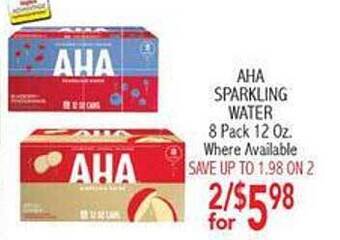 Ingles Markets Aha Sparkling Water offer