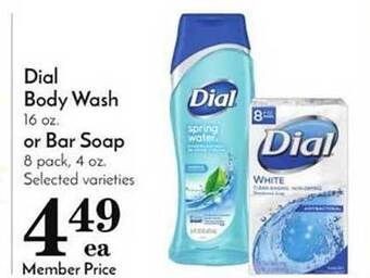 Pavilions Dial Body Wash Or Bar Soap offer