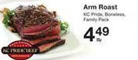 Price Chopper Arm Roast offer