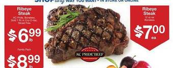 Price Chopper Ribeye Steak offer