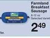 Price Chopper Farmland Breakfast Sausage offer