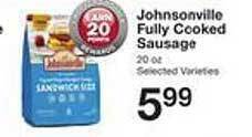 Price Chopper Johnsonville Fully Cooked Sausage offer