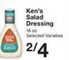 Price Chopper Ken's Salad Dressing offer