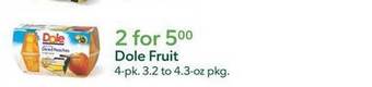 Publix Dole Fruit offer