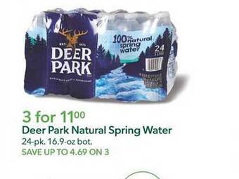 Publix Deer Park Natural Spring Water offer