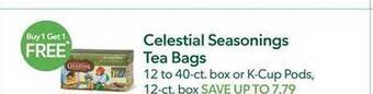 Publix Celestial Seasonings Tea Bags offer