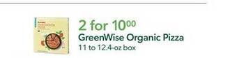Publix GreenWise Organic Pizza offer