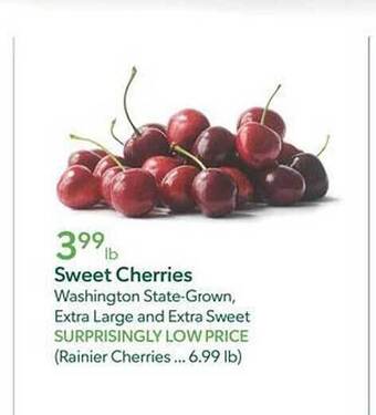 Publix Sweet Cherries offer