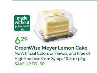 Publix GreenWise Meyer Lemon Cake offer