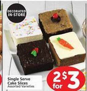 Safeway Single Serve Cake Slices offer