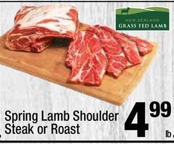Super King Markets Spring Lamb Shoulder Steak Or Roast offer
