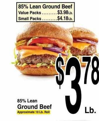 Super Saver 85% Lean Ground Beef offer