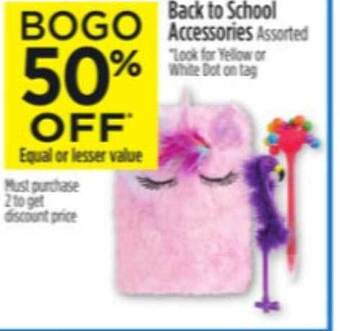 Dollar General Back To School Accessories offer