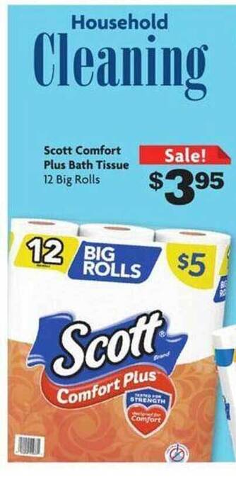 Family Dollar Scott Comfort Plus Bath Tissue offer