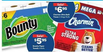 Family Dollar Charmin Ultra Bath Tissue, Bounty Paper Towels offer