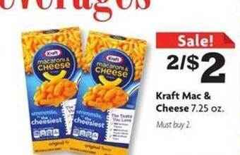 Family Dollar Kraft Mac & Cheese offer