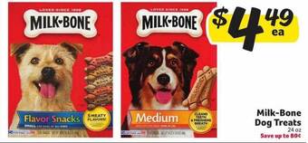 Harveys Supermarkets Milk-bone Dog Treats offer