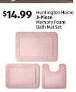 Aldi Huntington Home 3-piece Memory Foam Bath Mat Set offer