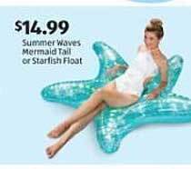 Aldi Summer Waves Mermaid Tail Or Starfish Float offer