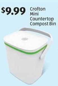 Aldi Crofton Mini Countertop Compost Bin offer