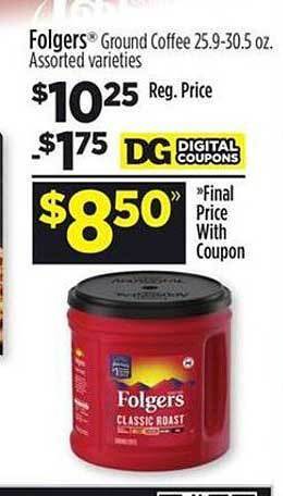 Dollar General Folgers offer