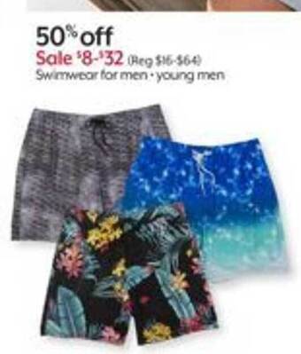 Bealls Swimwear For Men + Young Men offer