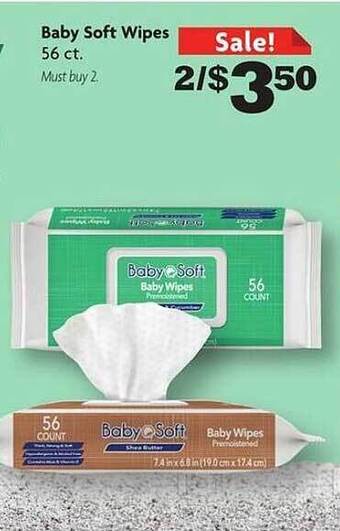 Family Dollar Baby Soft Wipes offer