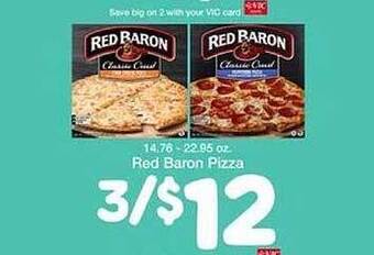 Harris Teeter Red Baron Pizza offer