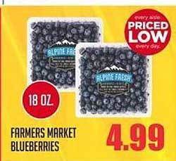 Harris Teeter Farmers Market Blueberries offer