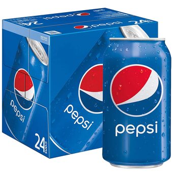 Walmart Pepsi Cola Soda Pop, 12 oz Cans, 24 Pack offer