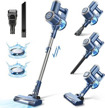 Walmart Prettycare Cordless Stick Vacuum Cleaner Lightweight for Carpet Floor Pet Hair W200 offer