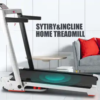 Walmart SYTIRY Treadmill with 6 LED display,3.25 HP Mini Electric Treadmills with Incline and Bluetooth Speaker,Indoor Treadmills are offer